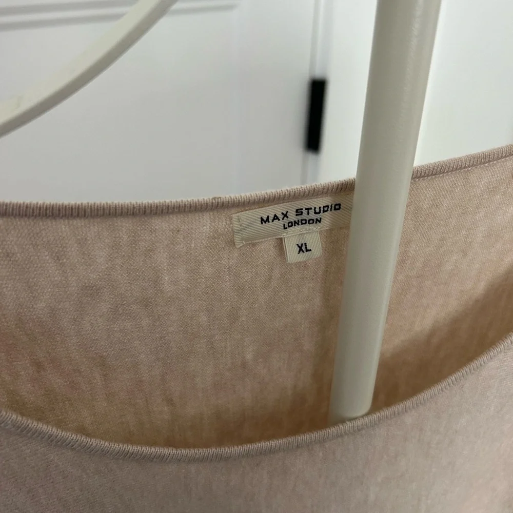 NWOT Max Studio Sweater with Ruched Sleeves - Picture 3 of 3